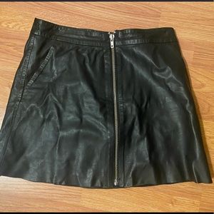 Muubaa leather a-line skirt size 4